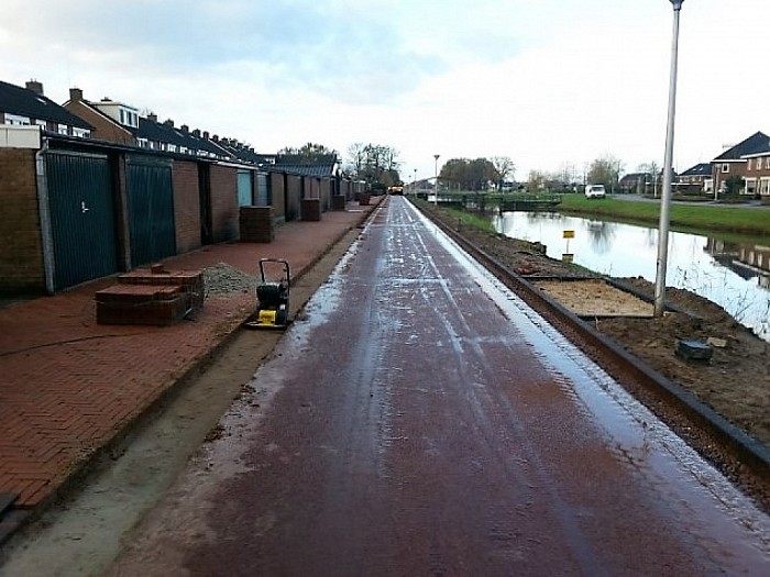 Fietsstraat wordt mooi - Foto: Eigen geleverde foto