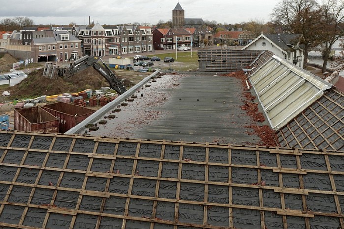 Fotoserie van sloop cichoreifabriek - Foto: Gemeente Dalfsen