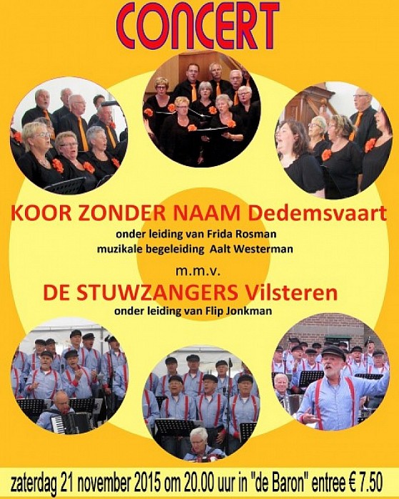Concert Koor Zonder Naam – Stuwzangers
