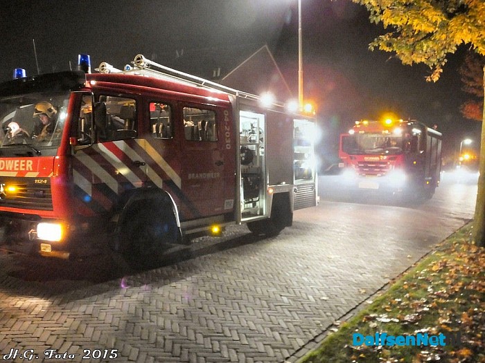 Woningbrand Pastoriestraat. - Foto: H.G. Foto