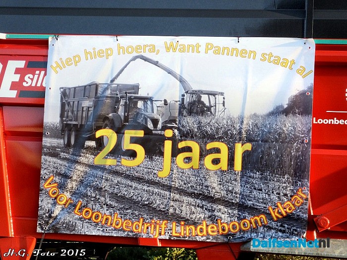 Receptie voor jubilarissen loonbedrijf Lindeboom. - Foto: H.G. Foto
