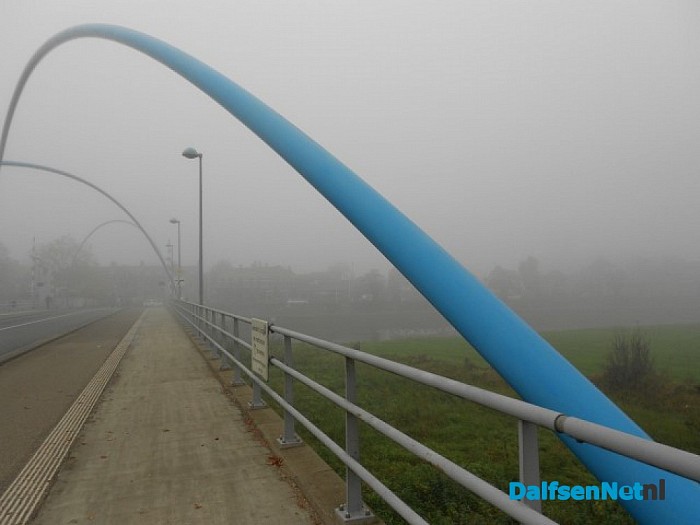 De mist overdag geeft ook wel sfeer