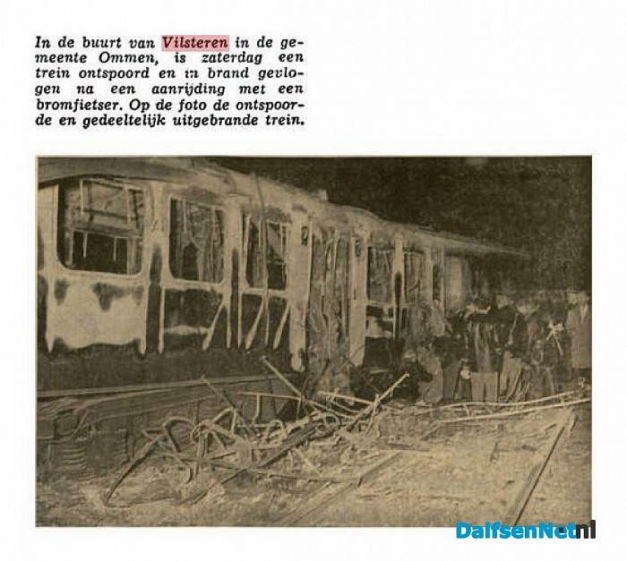 Trein ongeval vilsteren 1962