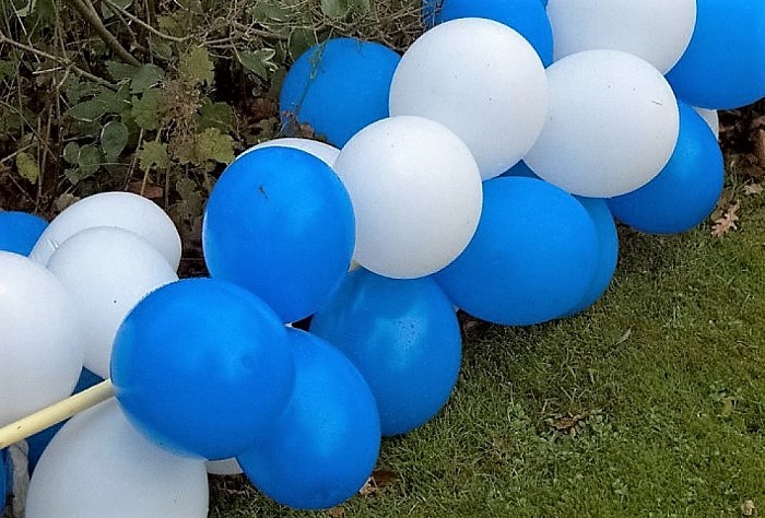 Ballonnen gestolen of gevlogen? Deel gevonden… - Foto: Geert Bistervels