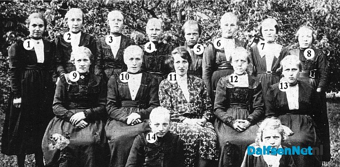 Namen gezocht groepsfoto - Foto: Historische Kring Dalfsen