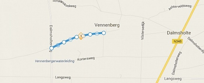 Vennenbergweg deels afgesloten - Foto: Gemeente Dalfsen