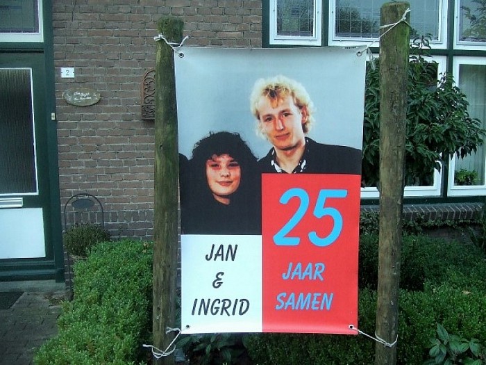 Jan en Ingrid 25 jaar samen - Foto: Wim