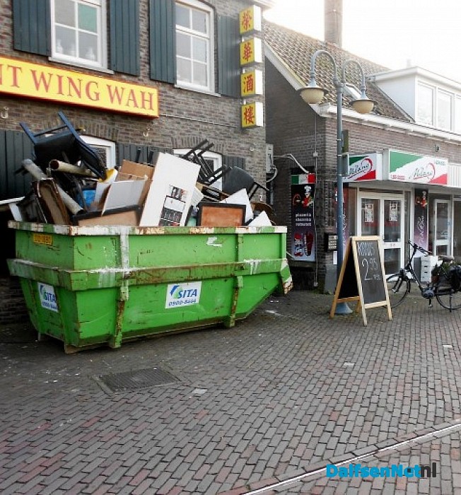 De opruiming is goed bezig