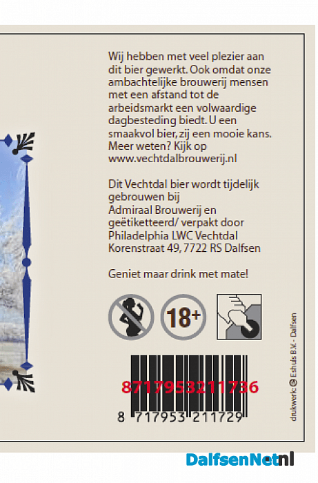 Nieuw Vechtdalbiertje komt er aan, moment nog