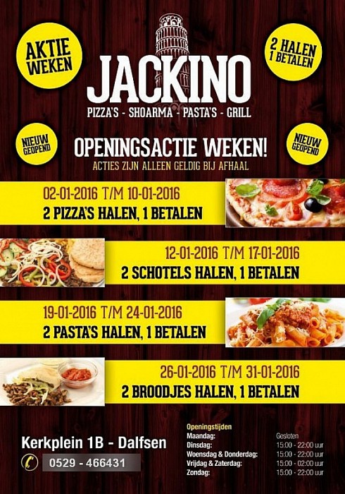 Onder de volgende telefoonnummers is Jackino bereikbaar