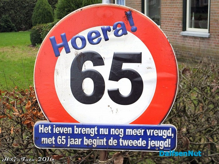 ’t is woar Jan is 65 joar. - Foto: H.G. Foto