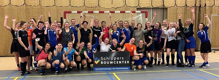 Kerstzaalvoetbal dames van ASC’62 - Foto: Eigen geleverde foto