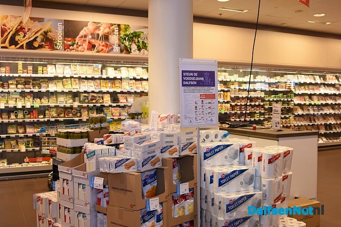 Mooi eindresultaat AH-actie t.b.v. voedselbank. - Foto: Johan Bokma