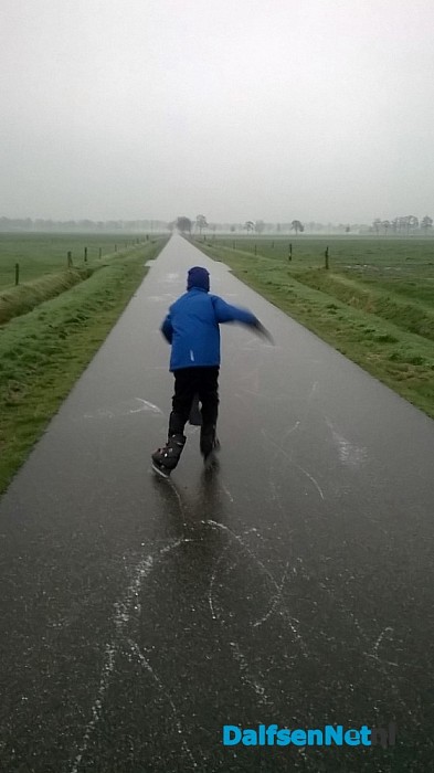 Schaatsen op Hoevendwarsweg!