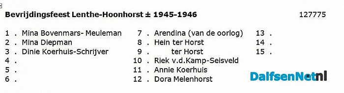 Namen gezocht groepsfoto - Foto: Historische Kring Dalfsen