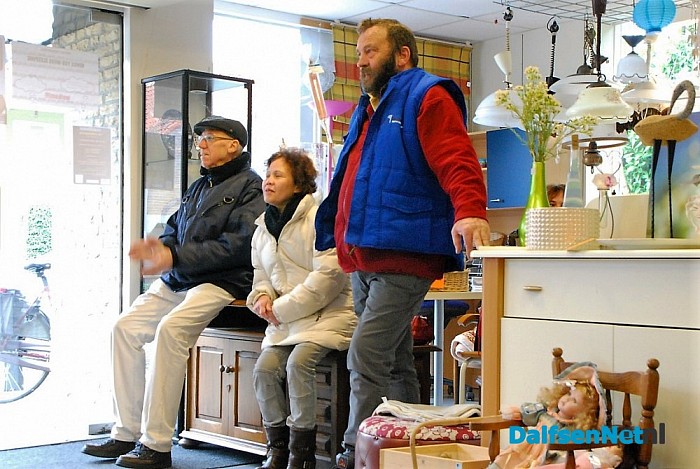 Optreden van gospelgroep in winkel