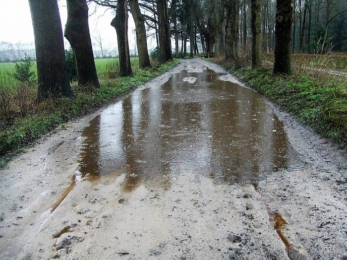 Heeft de natuur nu nog niet genoeg water? - Foto: Wim