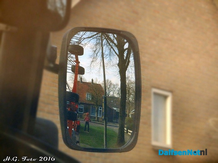 Voorlichting dode hoek grote voertuigen Cazemierschool. - Foto: H.G. Foto