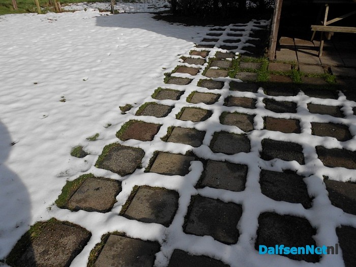De sneeuw is nog niet overal weg