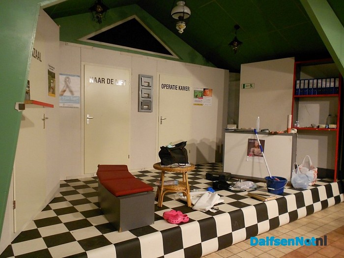 Het Boskamp ingericht als ziekenhuis