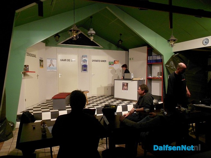 Het Boskamp ingericht als ziekenhuis