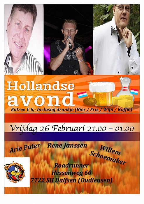 Hollandse avond bij Roadrunner Oudleusen