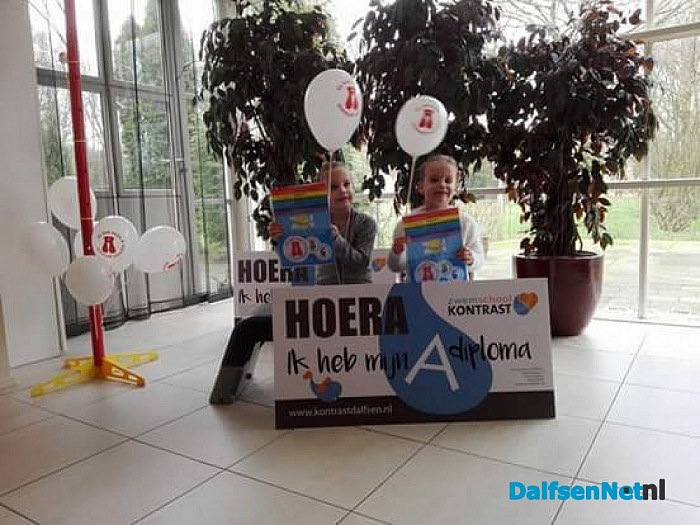 Feest bij de zwemschool