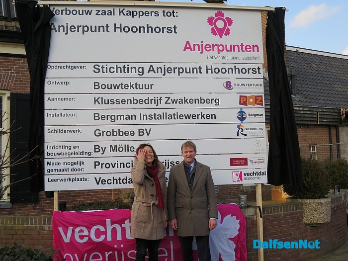 Start bouw Anjerpunt in Hoonhorst bij zaal Kappers - Foto: Wim