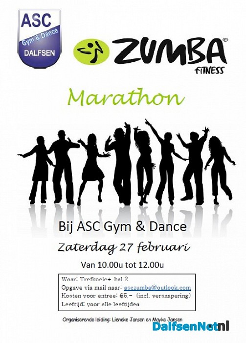 Zumba marathon bij ASC Gym & Dance