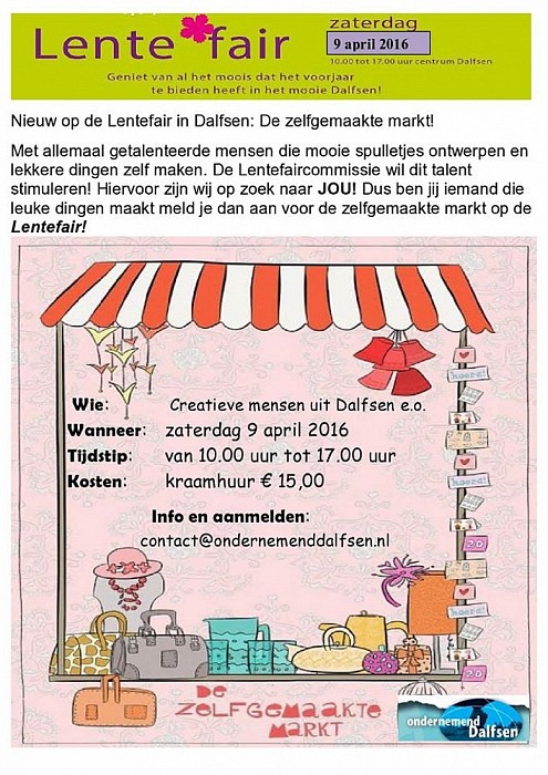 9 april Lentefair in Dalfsen