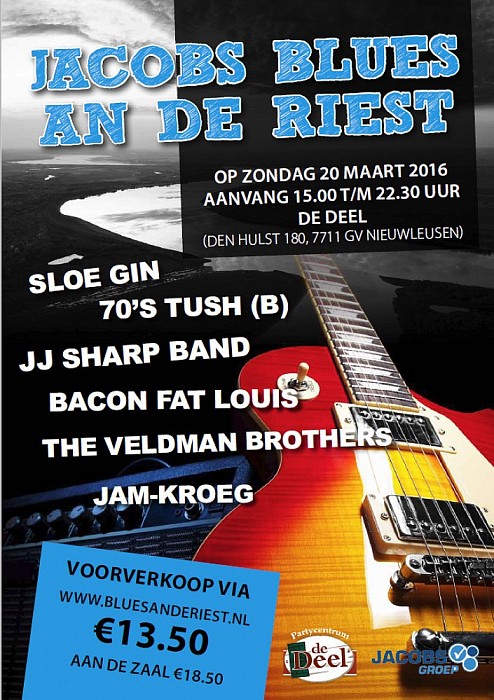 Aanstaande zondag Jacobs Blues an de Riest