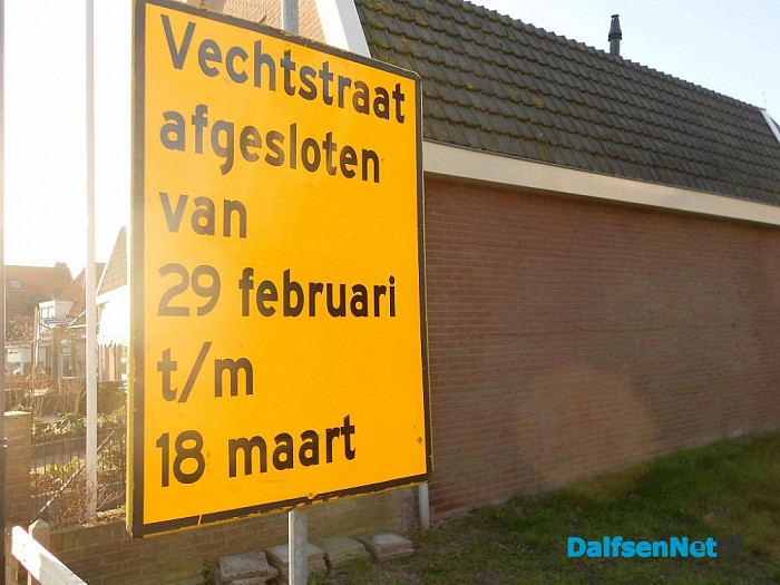 Vechtstraat afgesloten