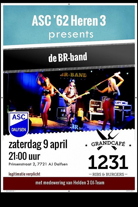 BR-band bij Grandcafé 1231 - Foto: Eigen geleverde foto