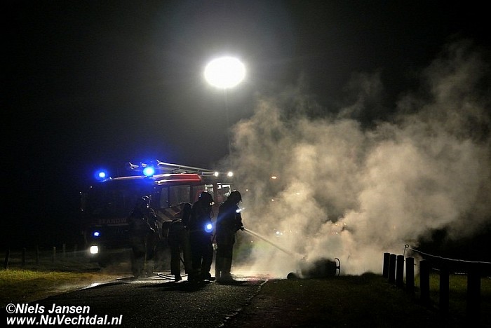 Scooter total loss na brand - Foto: Niels Jansen
