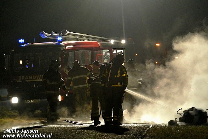 Scooter total loss na brand - Foto: Niels Jansen