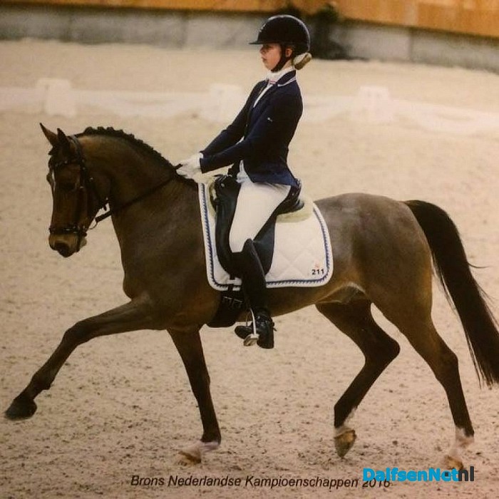 Ilse Volkerink en Wise Guy Brons op het NK dressuur