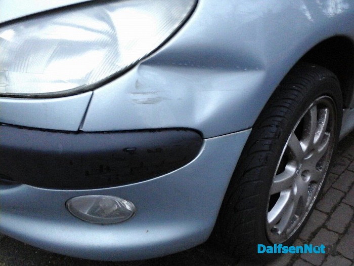 Autoschade gemaakt aan Peugeot 206