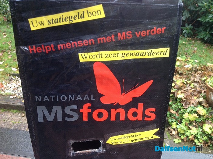 Opbrengst embalage bonnen MS stichting