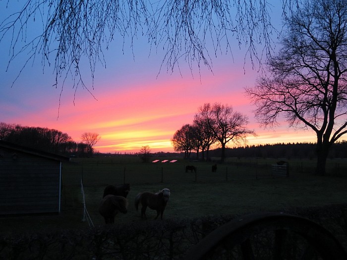 Avondrood brengt mooi weer - Foto: Wim