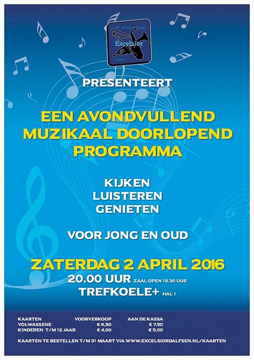Muzikaal Programma op 2 april - Foto: Eigen geleverde foto