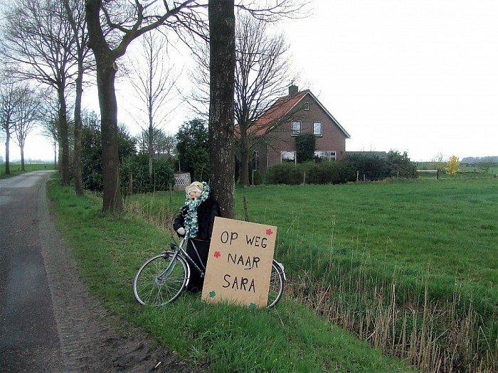 Sara op weg op de Hagenweg - Foto: Wim