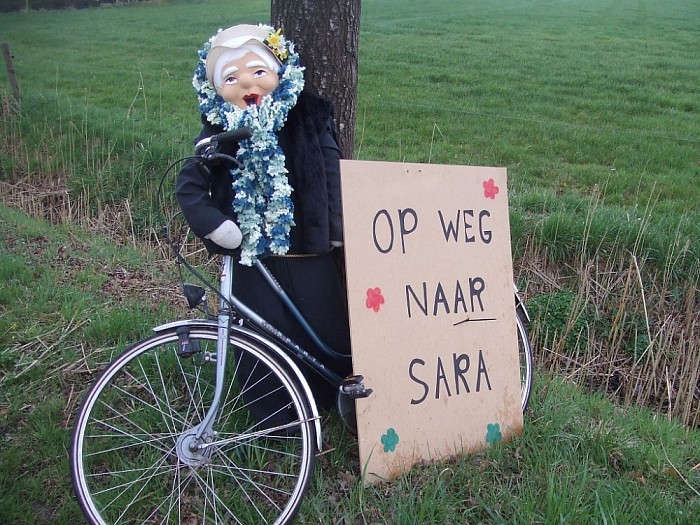 Sara op weg op de Hagenweg - Foto: Wim