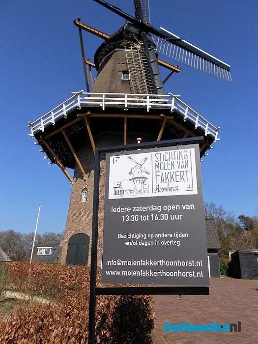 Duidelijk bord bij de molen