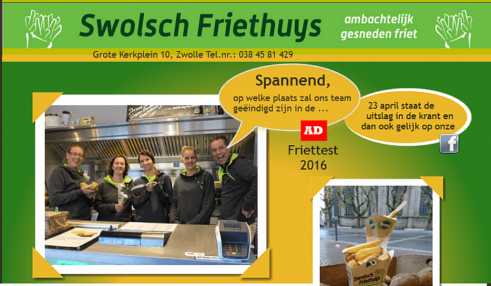 Landelijke friettest AD 2016 - Foto: Eigen geleverde foto