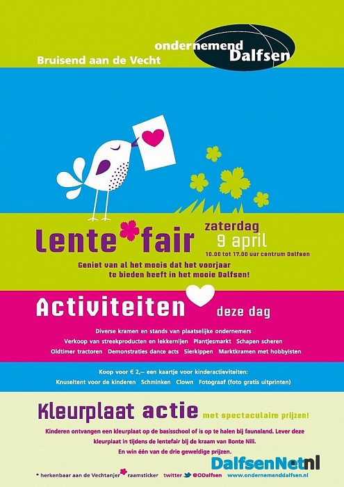 Goede weersvoorspelling Lentefair!!