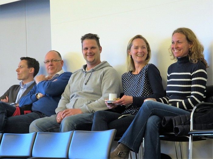 Bestuursleden Stichting Theater de Stoomfabriek - Foto: Wim