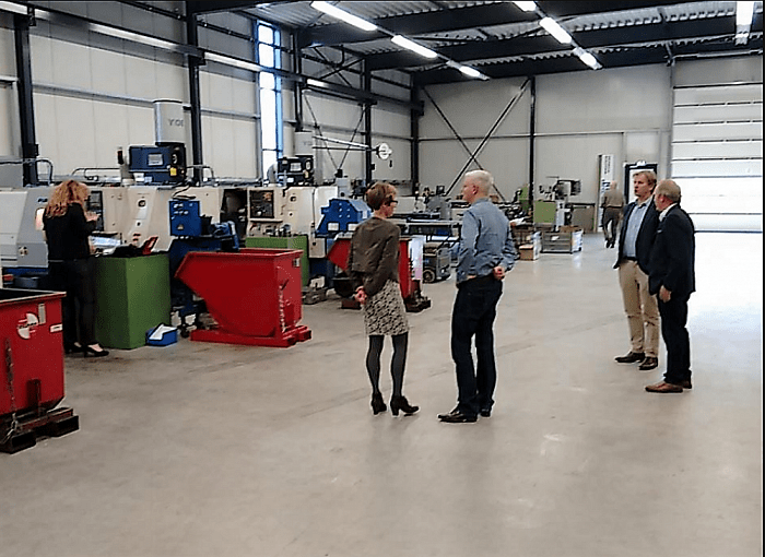 College op bedrijfsbezoek - Foto: Gemeente Dalfsen