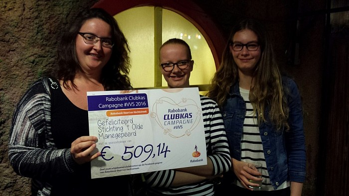 Ook mooi bedrag voor Olde Manegepeerd - Foto: Eigen geleverde foto