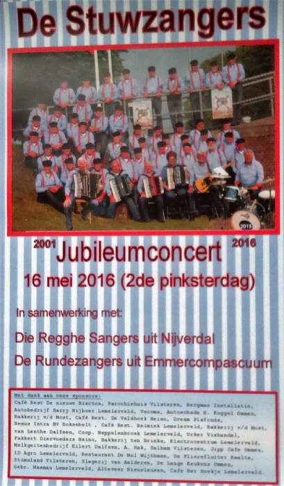 Jubileumconcert de Stuwzangers