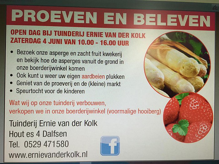 Aspergedagen Van der Kolk Oudleusen - Foto: Eigen geleverde foto
